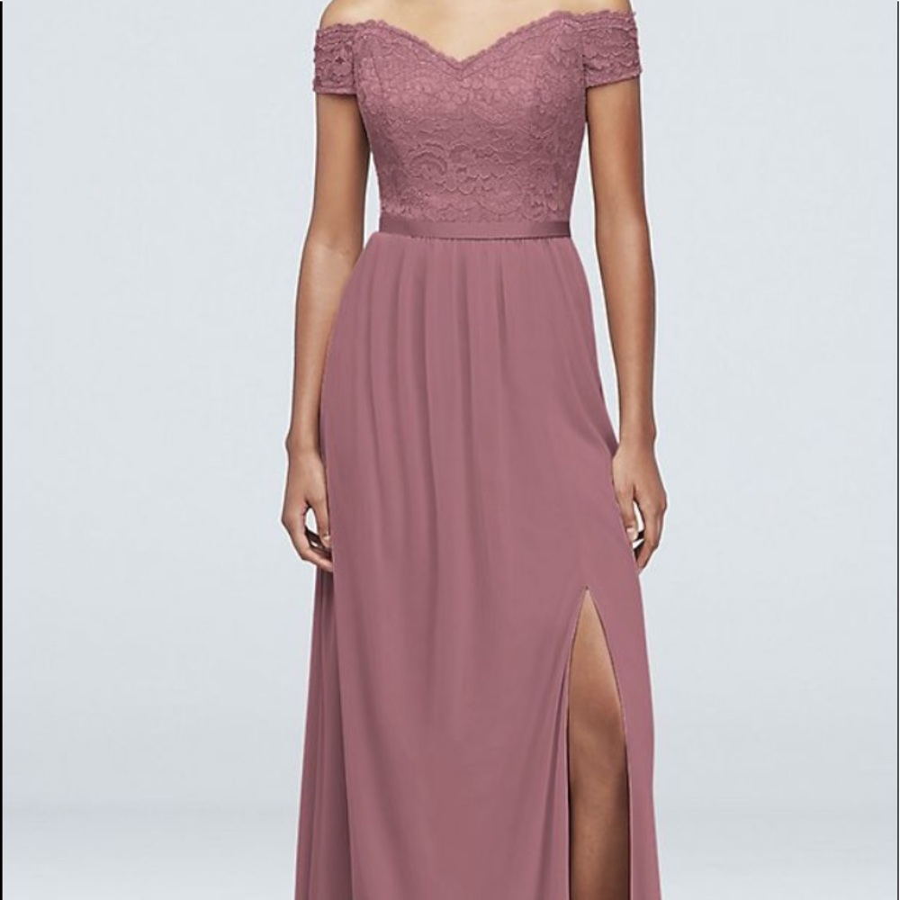 Off the Shoulder Bridesmaid Dress